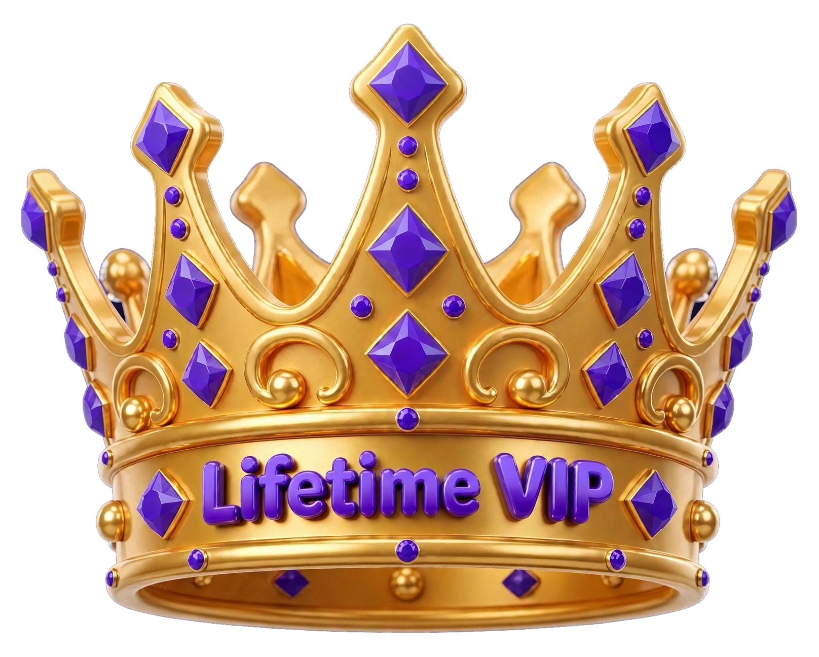 Founder's Lifetime VIP gold crown
